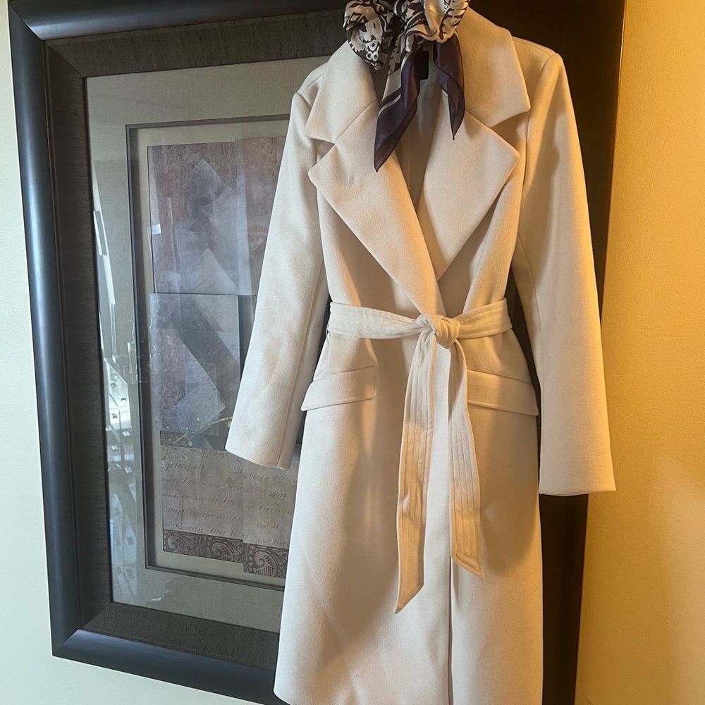 Express Cream Trench Coat!